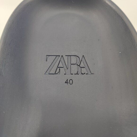 Zara Strappy Flatform Women\'s Size 9 US Man Made Blue Sandals Casual main image 3